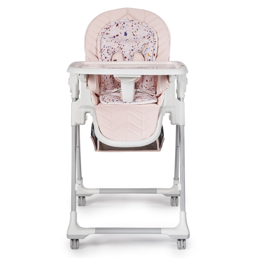 KINDERKRAFT - Silla de comedor infantil 2en1 LASTREE rosa/blanco