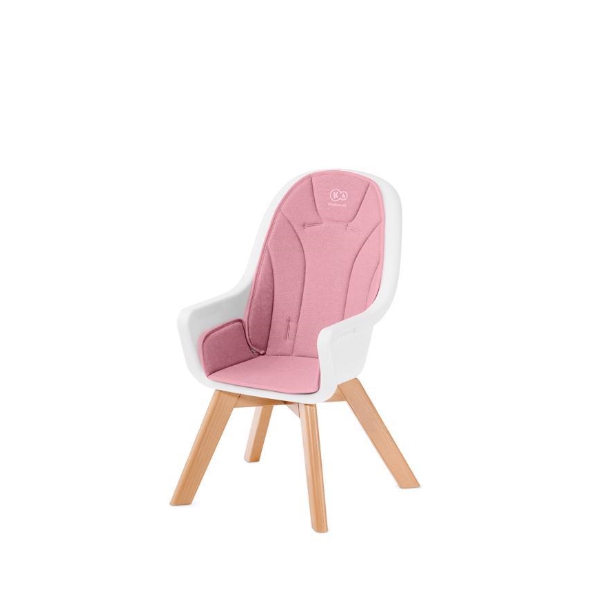 KINDERKRAFT - Silla de comedor infantil 2en1 TIXI rosa