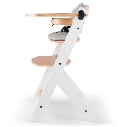 KINDERKRAFT - Silla de comedor infantil con acolchado ENOCK gris/blanco