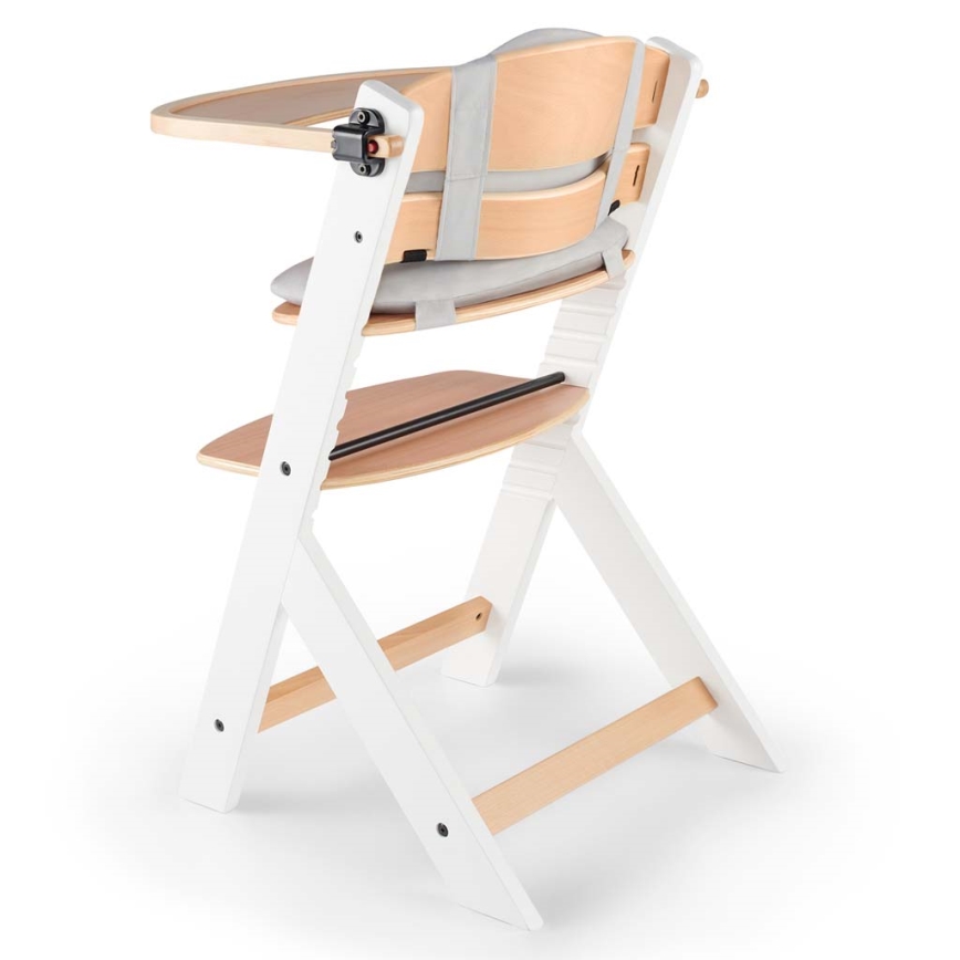 KINDERKRAFT - Silla de comedor infantil con acolchado ENOCK gris/blanco
