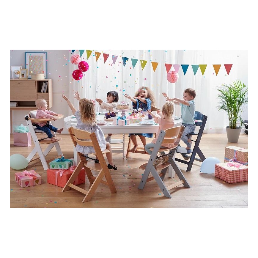 KINDERKRAFT - Silla de comedor infantil ENOCK blanco