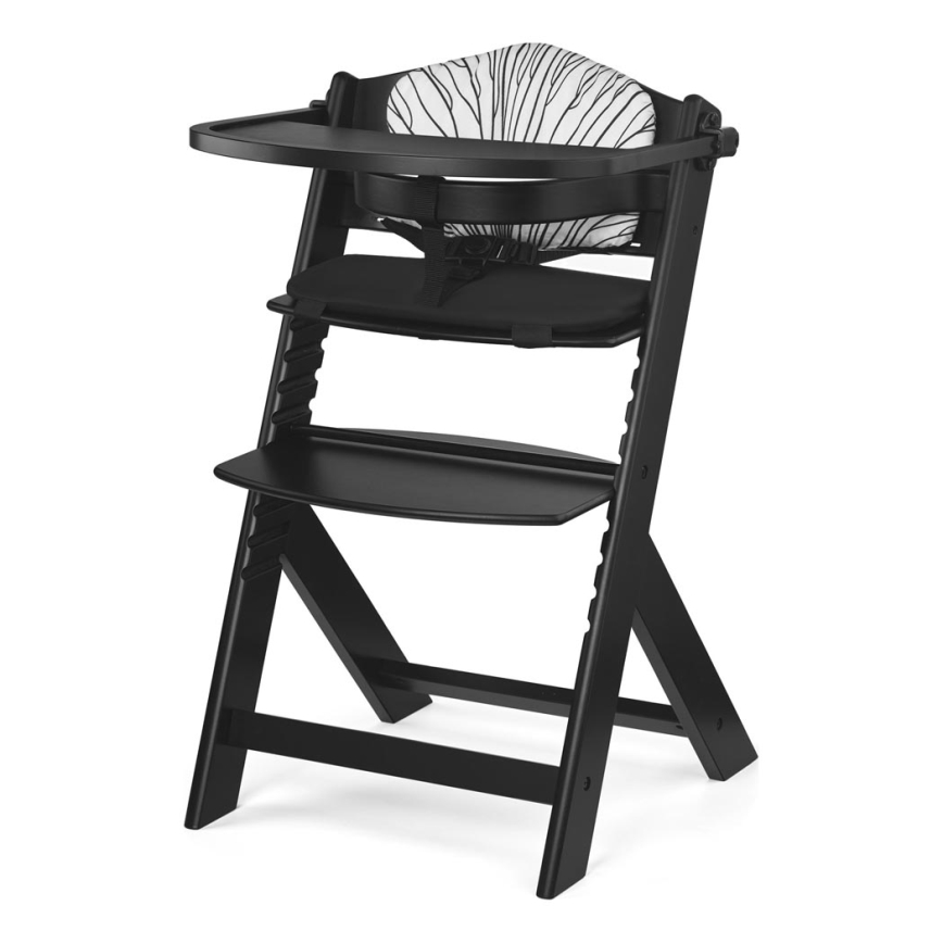 KINDERKRAFT - Silla de comedor infantil ENOCK Premium acolchada, color negro