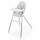 KINDERKRAFT - Silla de comedor para niños 2en1 DINNLY gris