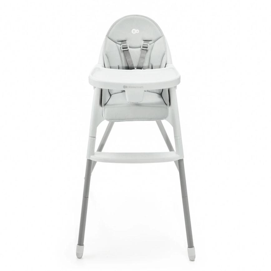 KINDERKRAFT - Silla de comedor para niños 2en1 DINNLY gris
