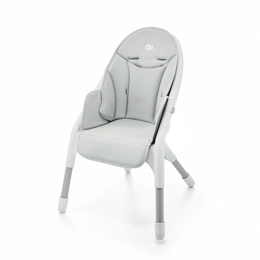 KINDERKRAFT - Silla de comedor para niños 2en1 DINNLY gris
