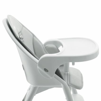 KINDERKRAFT - Silla de comedor para niños 2en1 DINNLY gris