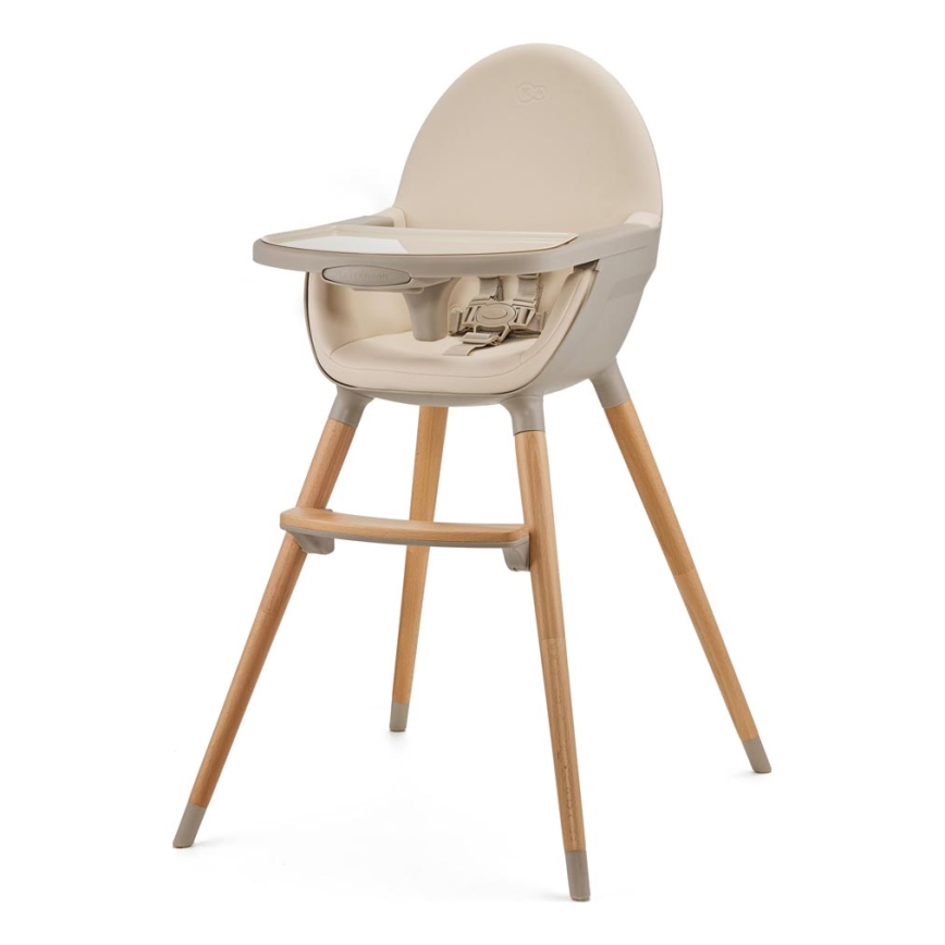 KINDERKRAFT - Silla de comedor para niños 2v1 FINI2 haya/beige