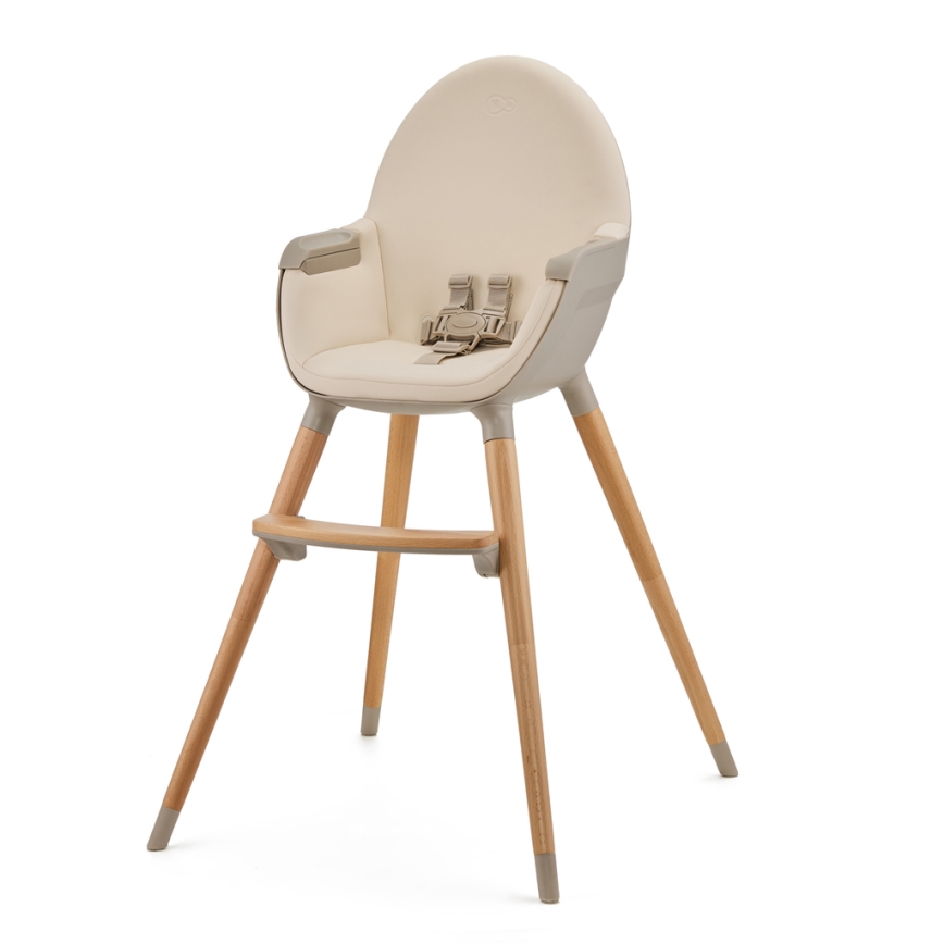 KINDERKRAFT - Silla de comedor para niños 2v1 FINI2 haya/beige