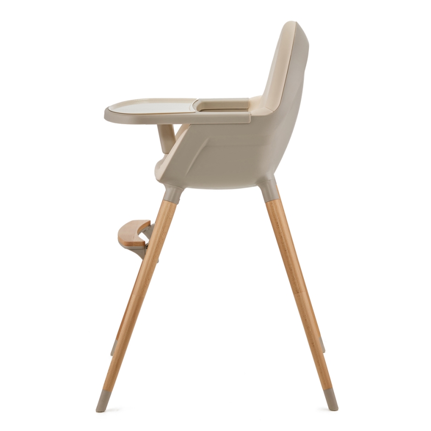 KINDERKRAFT - Silla de comedor para niños 2v1 FINI2 haya/beige
