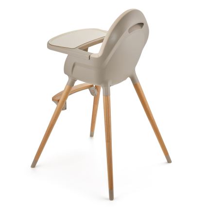 KINDERKRAFT - Silla de comedor para niños 2v1 FINI2 haya/beige