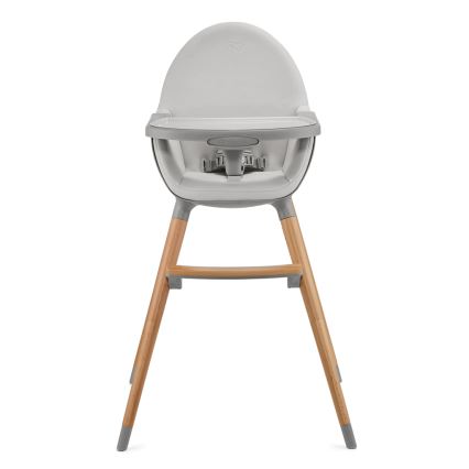KINDERKRAFT - Silla de comedor para niños 2v1 FINI2 haya/gris