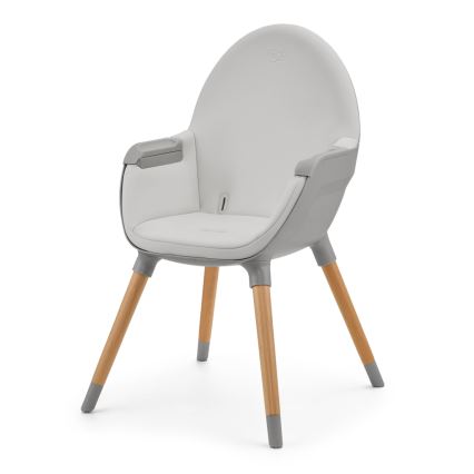 KINDERKRAFT - Silla de comedor para niños 2v1 FINI2 haya/gris