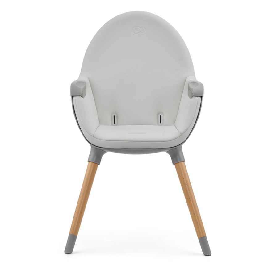 KINDERKRAFT - Silla de comedor para niños 2v1 FINI2 haya/gris