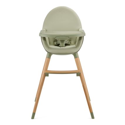 KINDERKRAFT - Silla de comedor para niños 2v1 FINI2 haya/verde