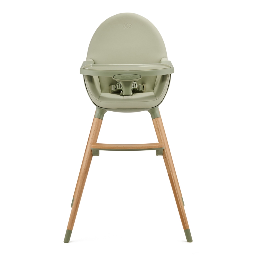 KINDERKRAFT - Silla de comedor para niños 2v1 FINI2 haya/verde