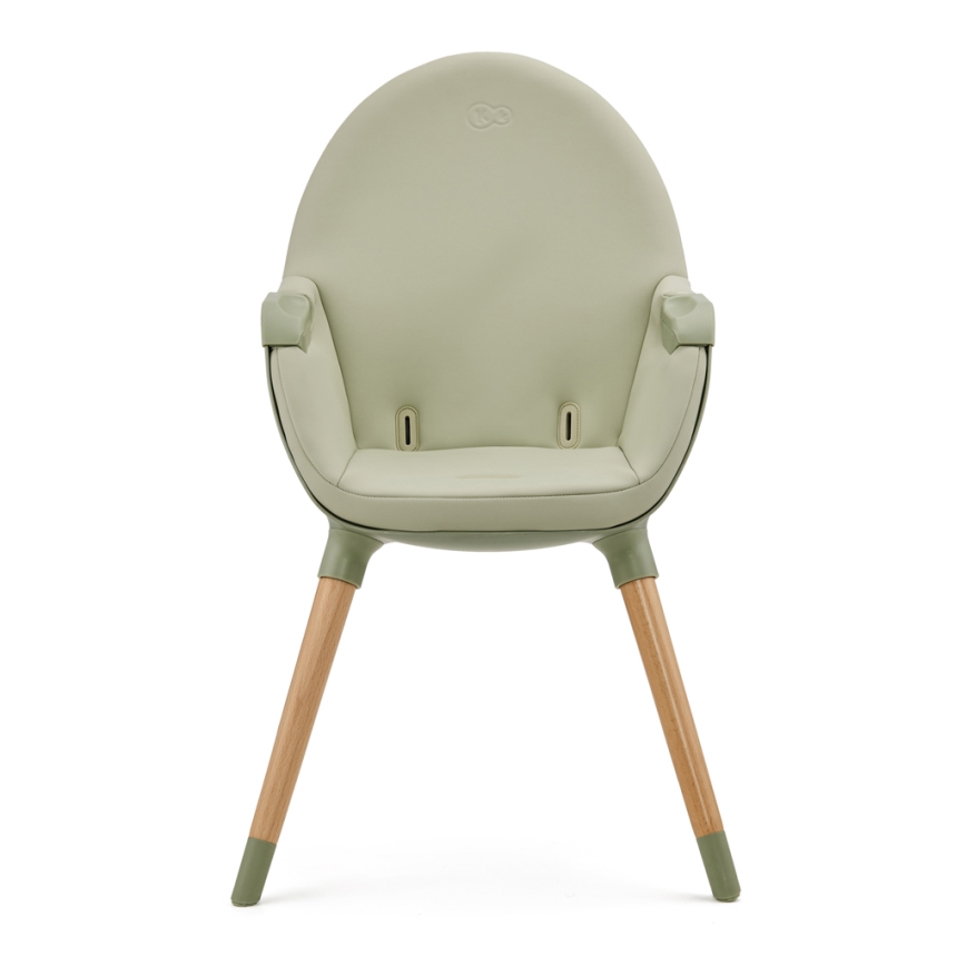 KINDERKRAFT - Silla de comedor para niños 2v1 FINI2 haya/verde