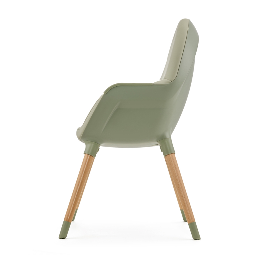 KINDERKRAFT - Silla de comedor para niños 2v1 FINI2 haya/verde