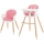 KINDERKRAFT - Silla de comedor para niños 2v1 SIENNA haya/rosa