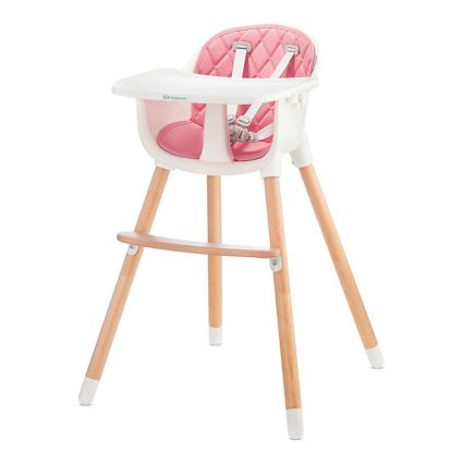 KINDERKRAFT - Silla de comedor para niños 2v1 SIENNA haya/rosa