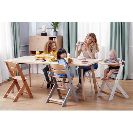 KINDERKRAFT - Silla de comedor para niños con acolchado ENOCK gris