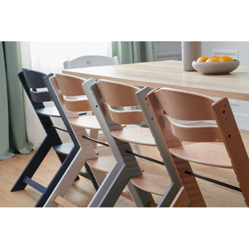 KINDERKRAFT - Silla de comedor para niños con acolchado ENOCK gris