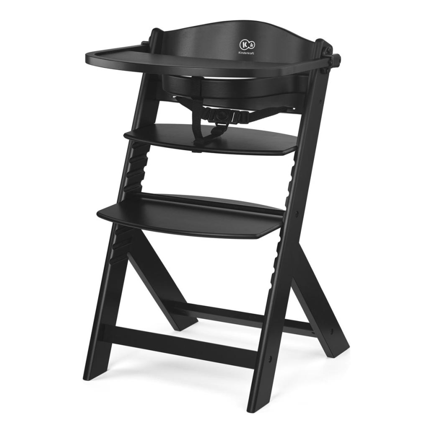 KINDERKRAFT - Silla de comedor para niños ENOCK Premium negro