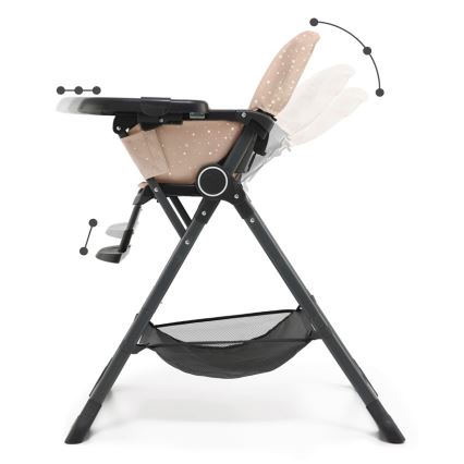 KINDERKRAFT - Silla de comedor para niños FOLDEE rosa