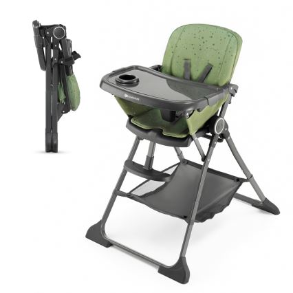 KINDERKRAFT - Silla de comedor para niños FOLDEE Verde