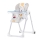 KINDERKRAFT - Silla de comedor para niños YUMMY beige/blanco