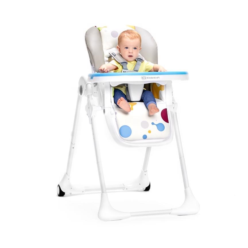 KINDERKRAFT - Silla de comedor para niños YUMMY beige/blanco