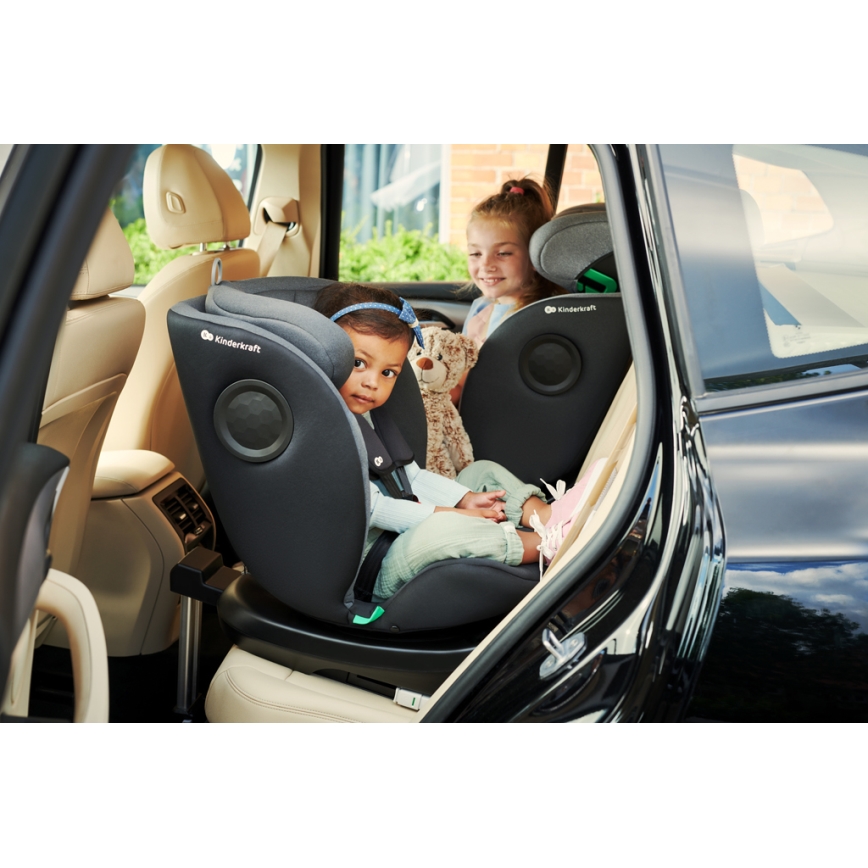 KINDERKRAFT - Silla para coche I-360 i-Tamaño (40-150 cm) gris