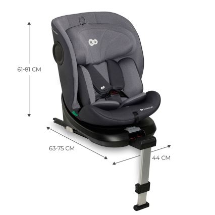 KINDERKRAFT - Silla para coche I-360 i-Tamaño (40-150 cm) gris