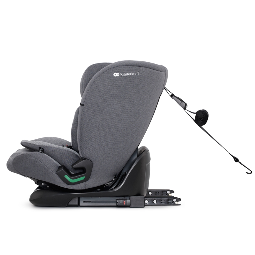 KINDERKRAFT - Silla para coche ONETO 3 i-Tamaño (76-150 cm) + Isofix Cool gris