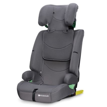 KINDERKRAFT - Silla para coche SAFETY FIX 2 i-Tamaño (76-150 cm) gris