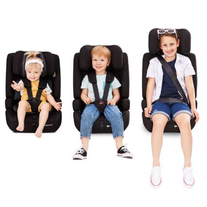 KINDERKRAFT - Silla para coche SAFETY FIX 2 i-Tamaño (76-150 cm) negro