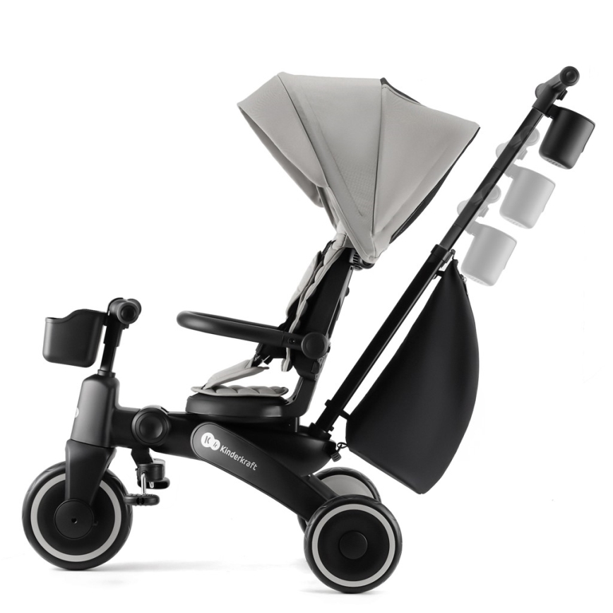 KINDERKRAFT - Triciclo infantil JAZZ 2 gris