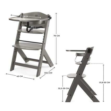 KINDERKRAFT - Trona infantil ENOCK gris