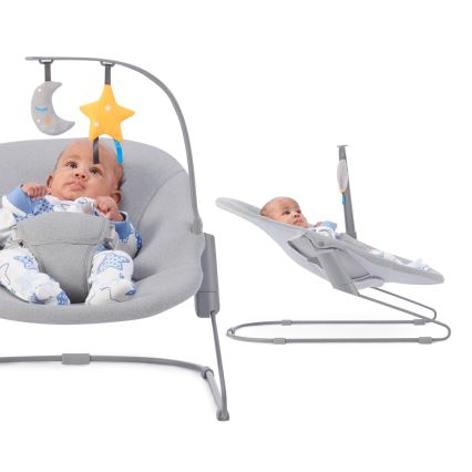 KINDERKRAFT - Tumbona para bebé CALMEE gris