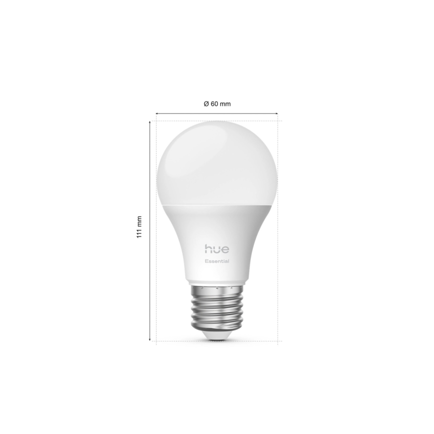 Kit básico Philips Hue White And Color Ambiance Essential 2xE27/8W/230V 2200-6500K + dispositivo de conexión