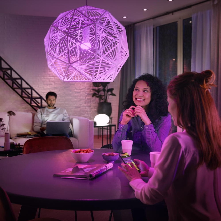 Kit básico Philips Hue WHITE AND COLOR AMBIANCE 3xE27/9W 2000-6500K + puente de conexión