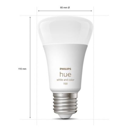 Kit básico Philips Hue WHITE AND COLOR AMBIANCE 3xE27/9W 2000-6500K + puente de conexión