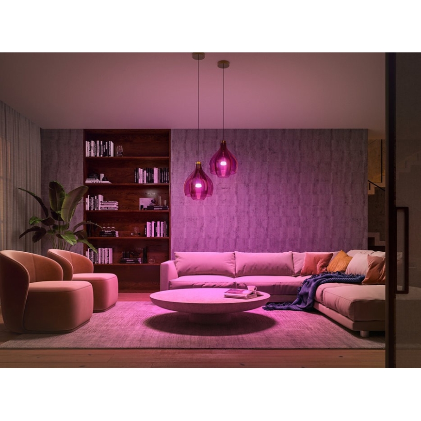 Kit básico Philips Hue WHITE AND COLOR AMBIANCE 3xE27/9W/230V 2000-6500K + dispositivo de conexión