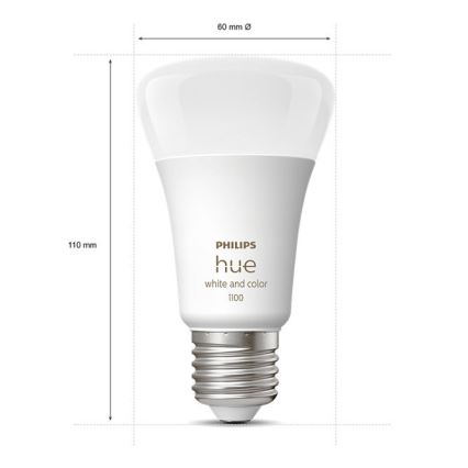 Kit básico Philips Hue WHITE AND COLOR AMBIANCE 3xE27/9W/230V 2000-6500K + dispositivo de conexión