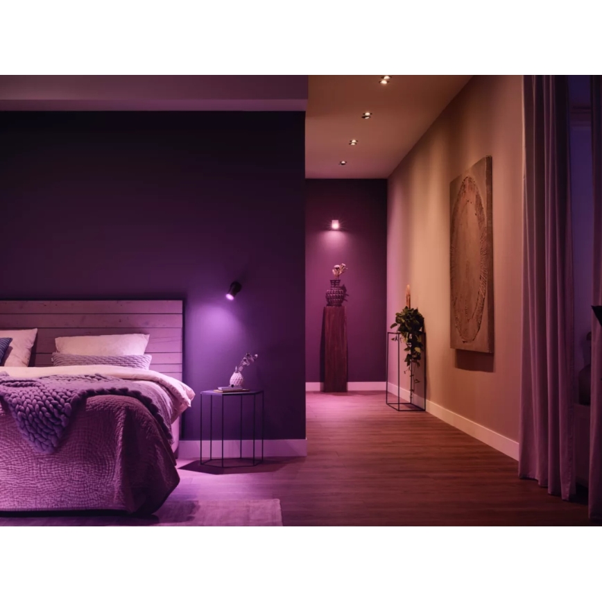 Kit básico Philips Hue WHITE AND COLOR AMBIANCE 3xGU10/4,2W 2000-6500K + puente de conexión