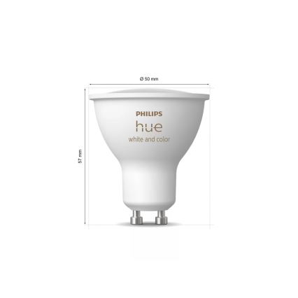 Kit básico Philips Hue WHITE AND COLOR AMBIANCE 3xGU10/4,2W 2000-6500K + puente de conexión
