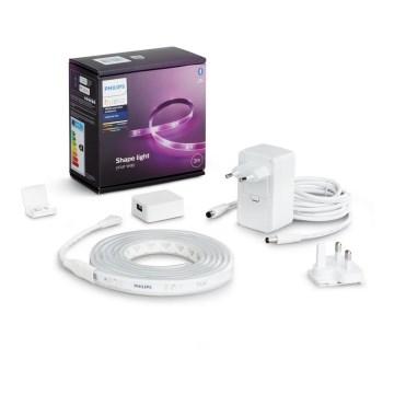 Kit básico - Tira LED RGBW regulable Philips Hue WHITE AND COLOR AMBIANCE 2m LED/20W/230V