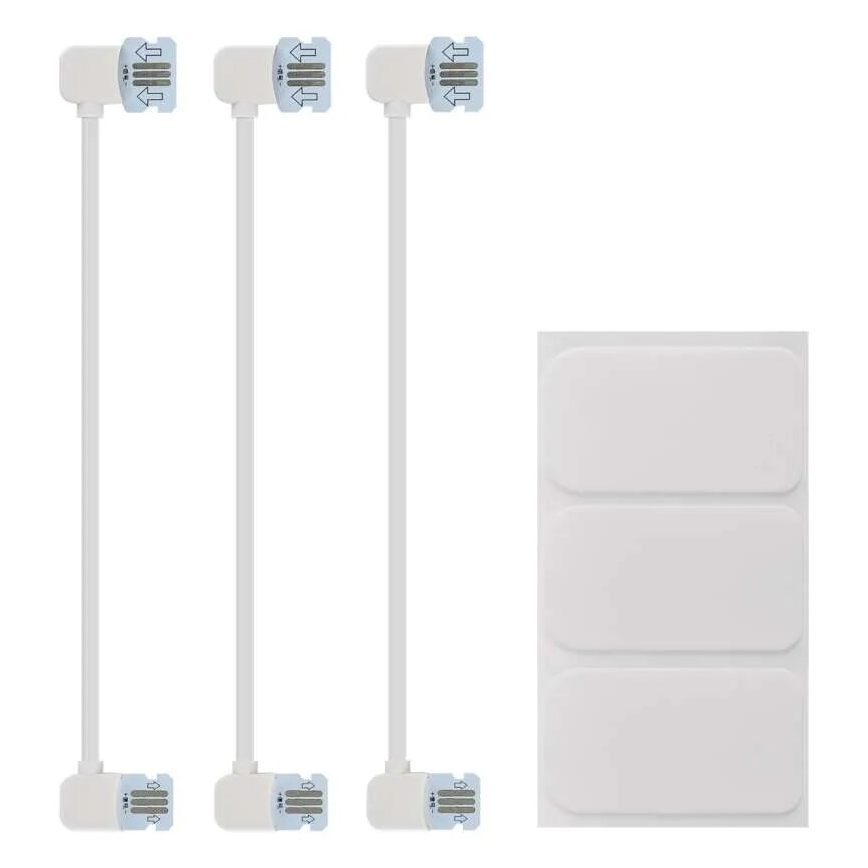 Pack de 3 paneles LED RGBIC+CCT regulables - kit de ampliación LED/1,8W/230V Wi-Fi Tuya