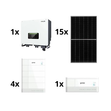 Kit solar SOFAR Solar - 6kWp JINKO + 6kW SOFAR Inversor híbrido 3f + batería de 10,24 kWh