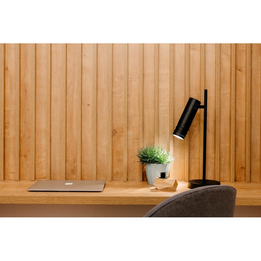 Lámpara de mesa DRILL 1xGU10/4W/230V negro