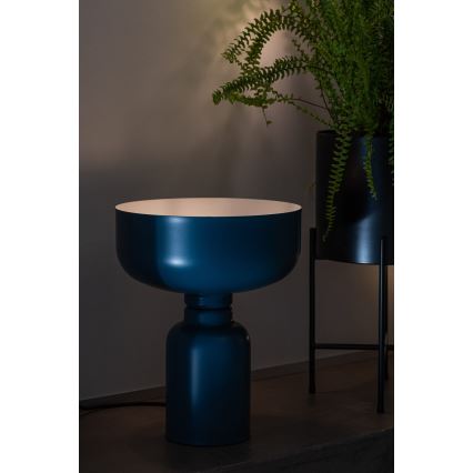Lámpara de mesa ABEL 1xE27/11W/230V azul